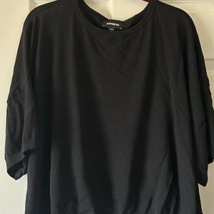 Express boxy cute black top